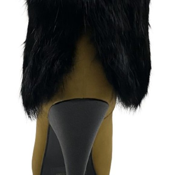 Boot Covers Black Rabbit Fur One Size SKU 0003260-1 - Picture 7 of 7